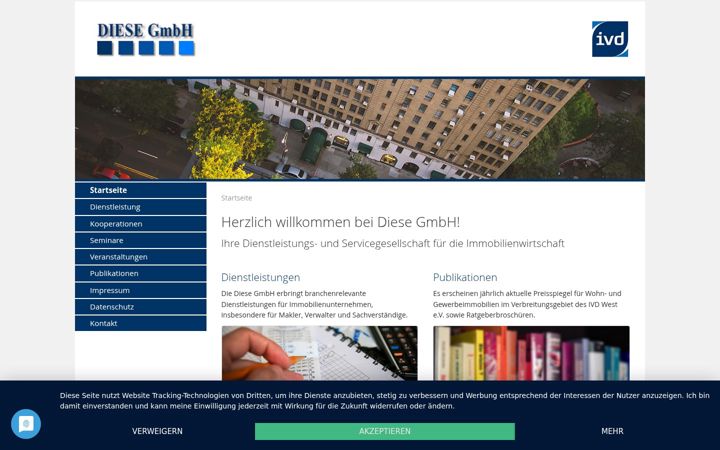 Screenshot of diese.de