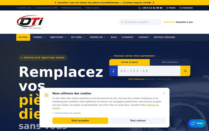 Screenshot of diesel-injecteurs.com