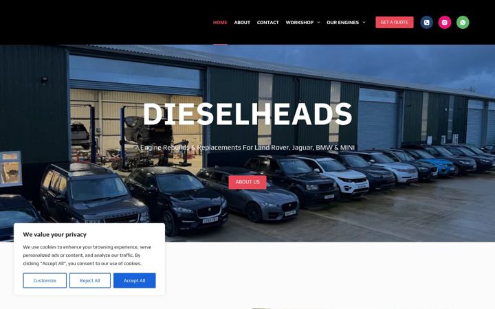 Екранна снимка на dieselheads.co.uk