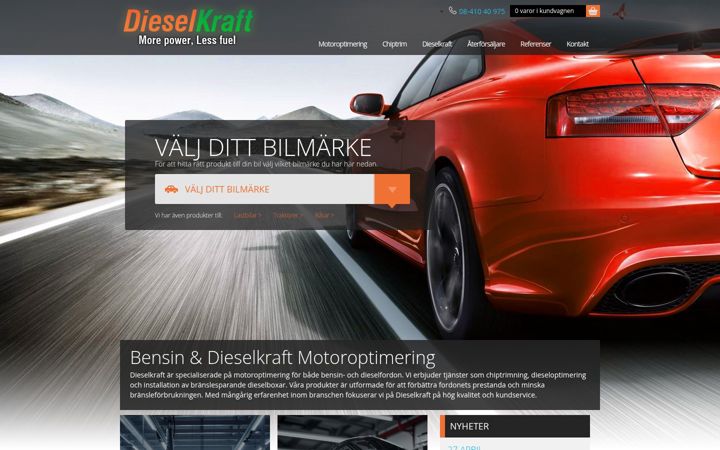 Screenshot di dieselkraft.se