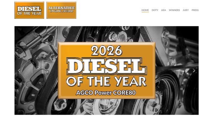 Screenshot of dieseloftheyear.com