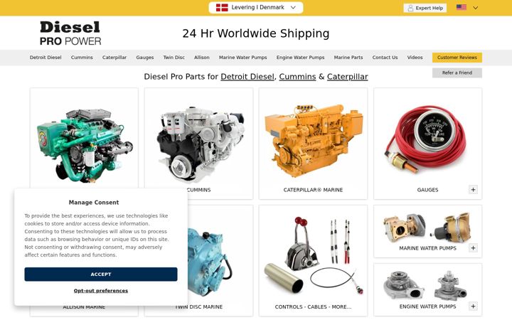 Screenshot of dieselpro.com