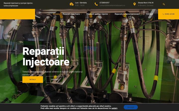 Screenshot of dieselservicebosanci.ro