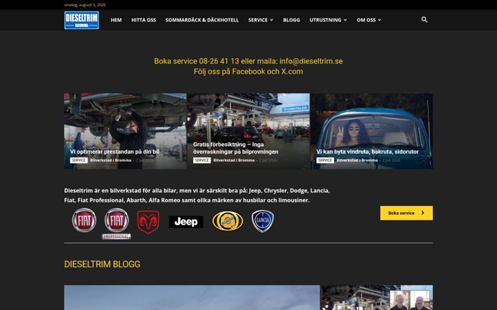 Screenshot ta' dieseltrim.se