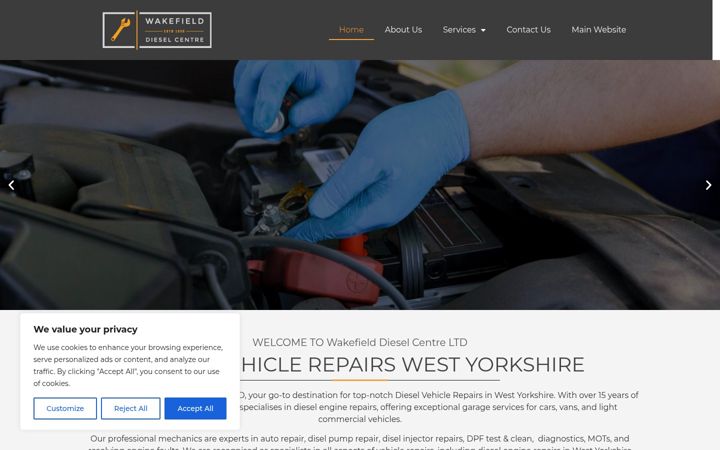 Screenshot von dieselvehiclerepairswestyorkshire.co.uk