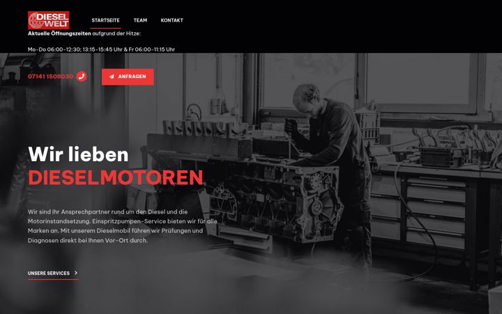 Captura de pantalla de dieselwelt.de