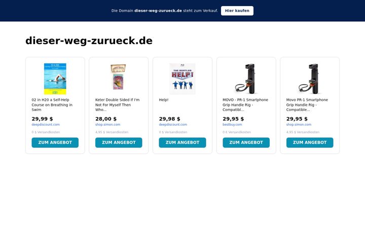 Screenshot of dieser-weg-zurueck.de