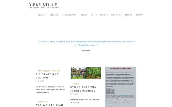 Screenshot von diesestille.de