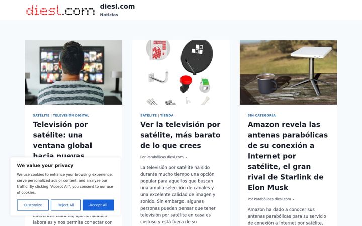 Screenshot of diesl.com