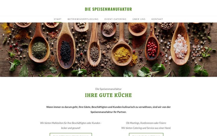 Screenshot von diespeisenmanufaktur.de