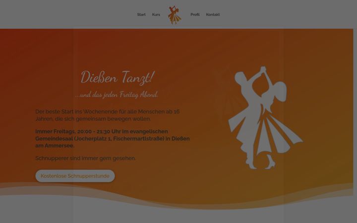 Screenshot von diessen-tanzt.de