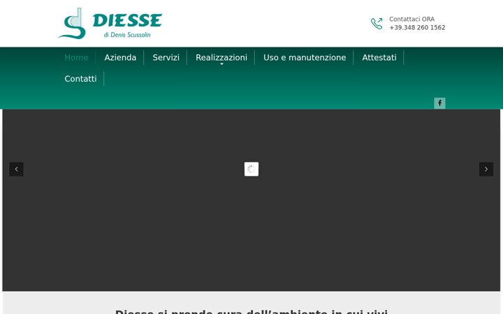 Screenshot of diessetrattamenti.it