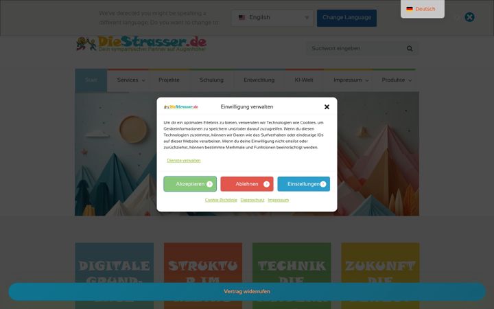 Skærmbillede af diestrasser.de