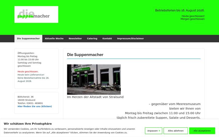 Screenshot of diesuppenmacher.de