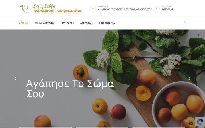 Screenshot of diet-cyprus.com