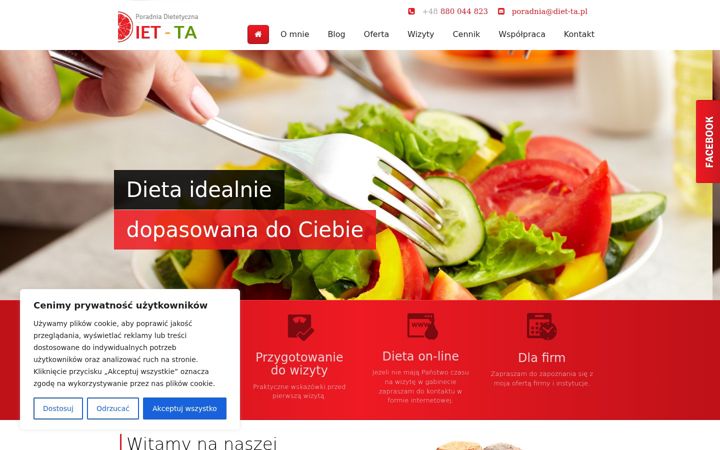 Snímek obrazovky diet-ta.pl