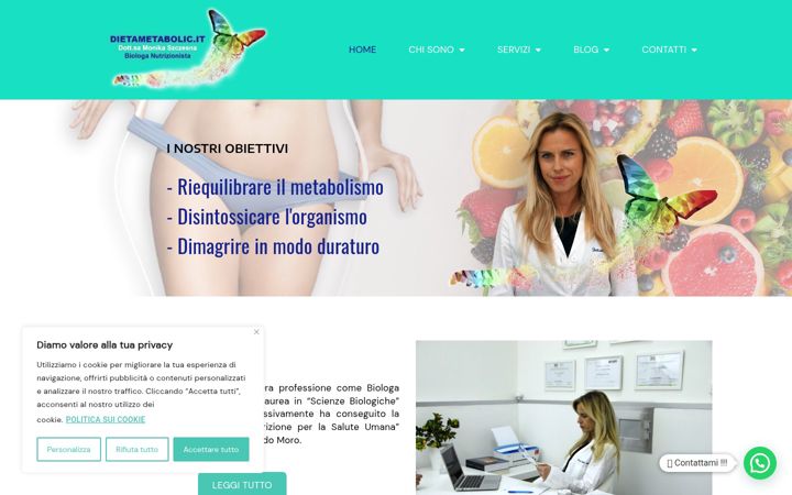 Screenshot von dieta-metabolic.it