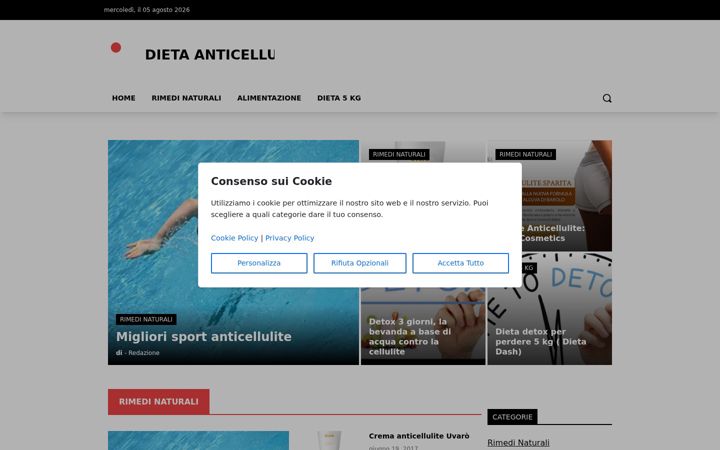 Screenshot di dietaanticellulite.net