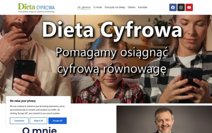 Zrzut ekranu dietacyfrowa.pl