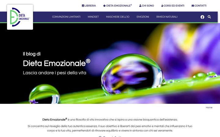 Screenshot of dietaemozionale.com