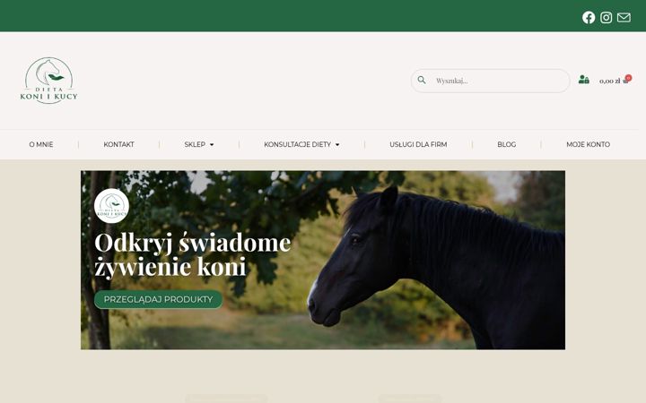 Zrzut ekranu dietakoni.pl