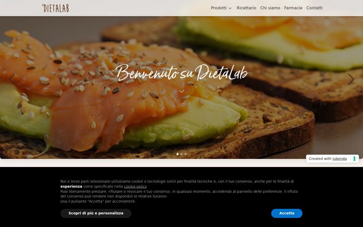 Screenshot von dietalab.it