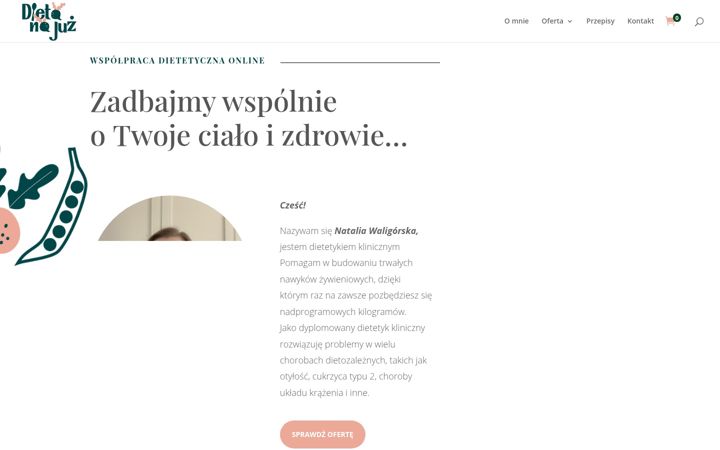 Screenshot di dietanajuz.pl