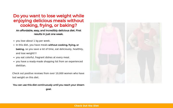 Screenshot ta' dietandfit.net