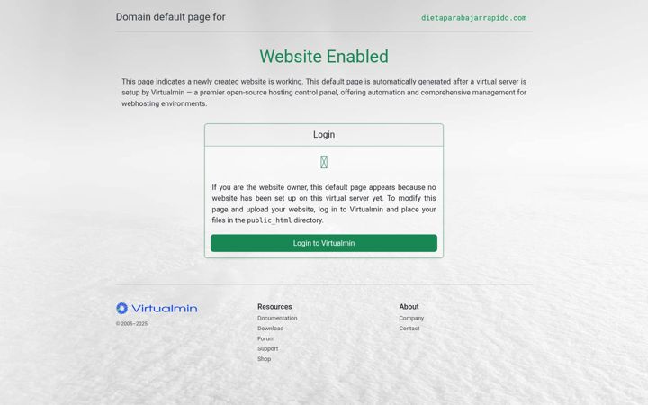 Screenshot of dietaparabajarrapido.com