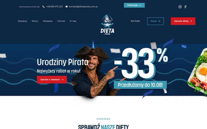 Screenshot di dietapirata.com.pl