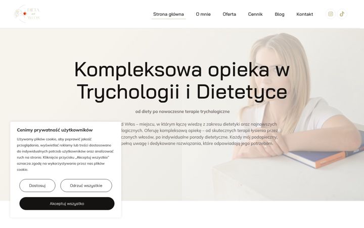 Screenshot di dietapodwlos.pl