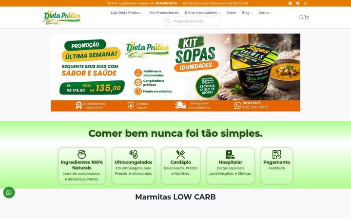 Ekrānuzņēmums no dietapratica.com.br