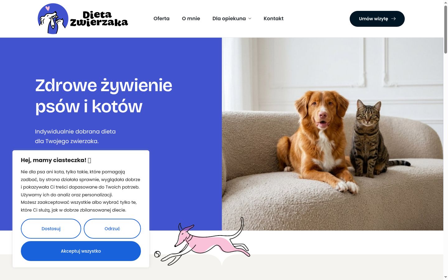 Zrzut ekranu banera zgody wyświetlanego przed jakąkolwiek interakcją