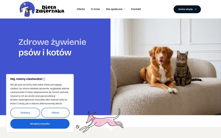 Screenshot di dietazwierzaka.pl