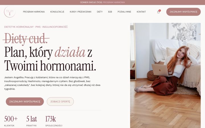 Screenshot of dietbyangel.com