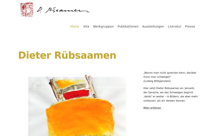 Screenshot of dieter-ruebsaamen.de