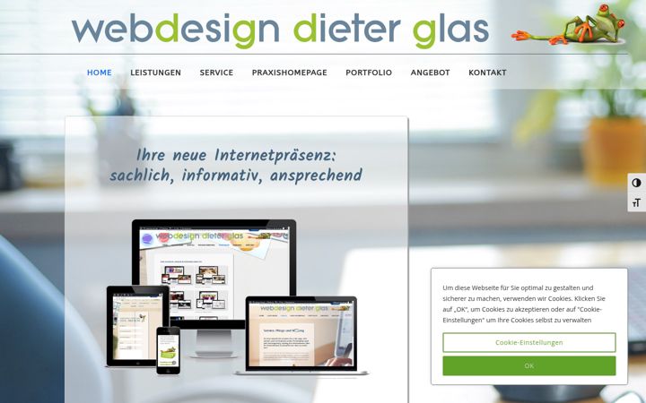 Screenshot of dieterglas.de