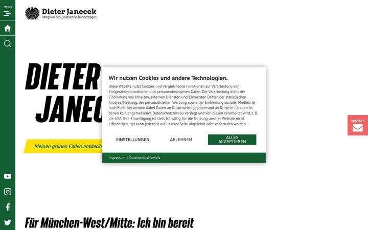 Screenshot ta' dieterjanecek.de