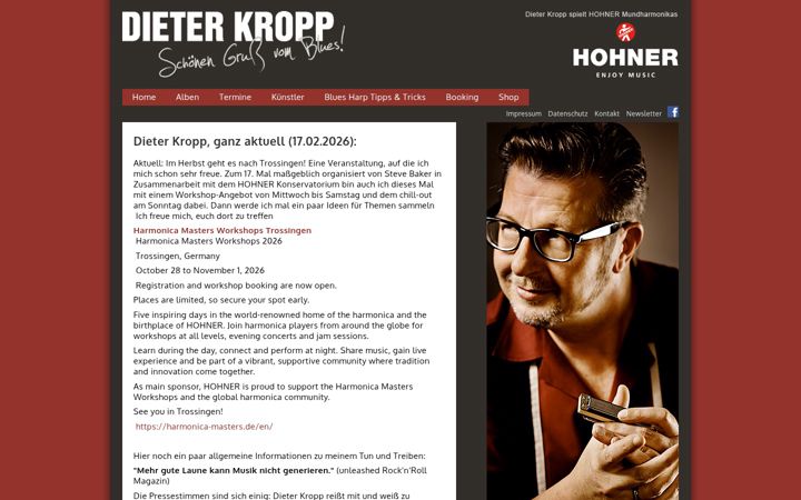 Screenshot of dieterkropp.com