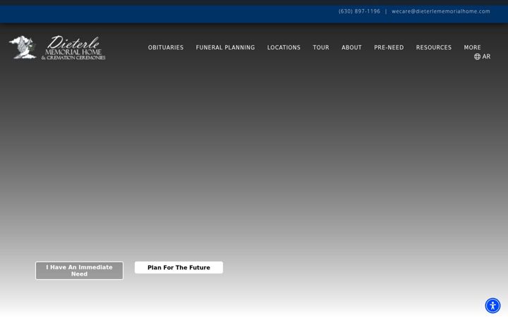 Screenshot of dieterlememorialhome.com
