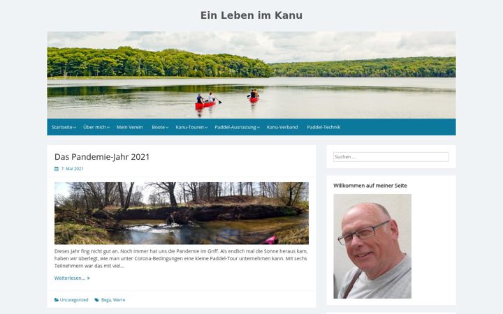 Screenshot of dieterpaddelt.de