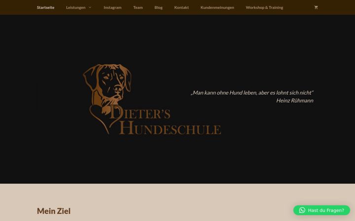 Screenshot of dieters-hundeschule.de