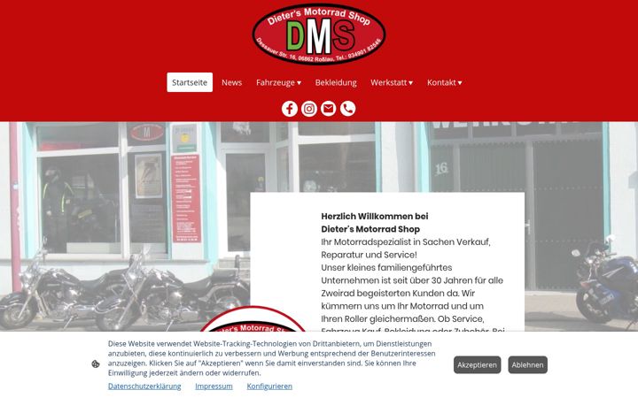 Screenshot of dieters-motorrad-shop.de