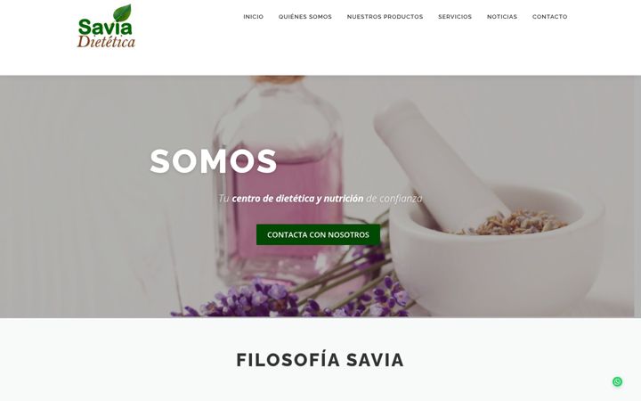 Skjámynd af dieteticasavia.es