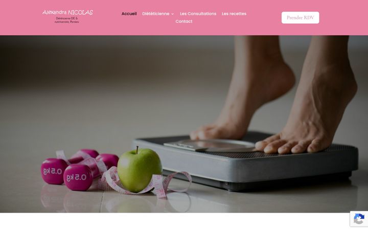 Ekrānuzņēmums no dieteticienne-nicolas.fr
