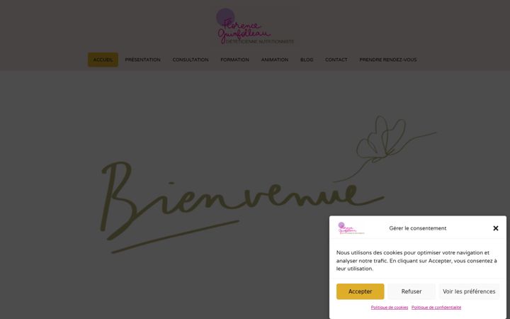 Ekrānuzņēmums no dieteticienne-nutritionniste-niort.fr