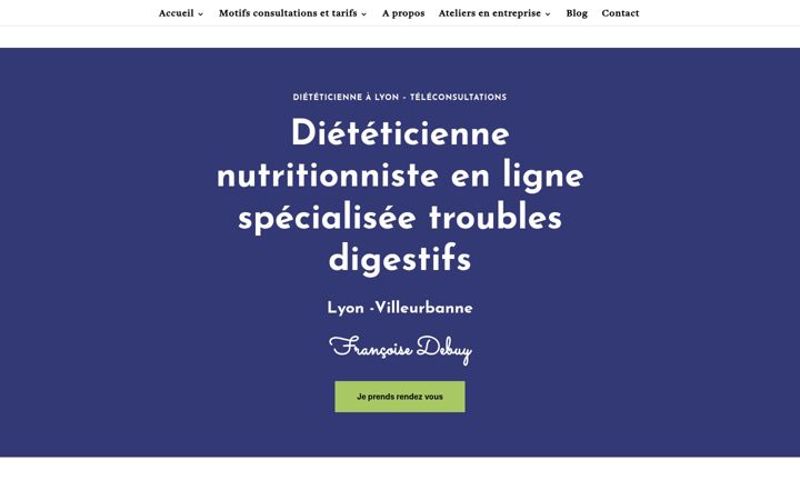 Ekrānuzņēmums no dieteticienneenligne.fr