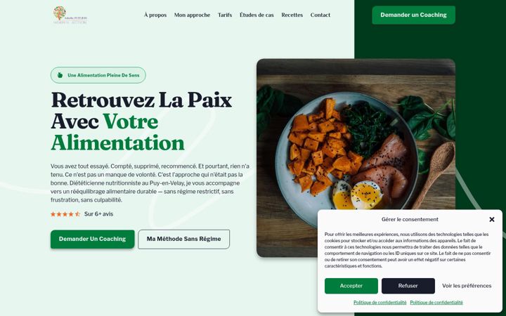 Ekrānuzņēmums no dietetique-naturopathie43.fr