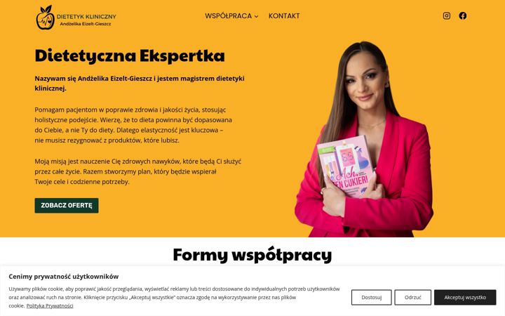Screenshot di dietetycznaekspertka.pl