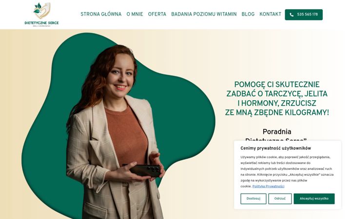 Screenshot di dietetyczneserce.pl